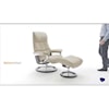 Stressless by Ekornes Mayfair Medium Chair & Ottoman with Classic Base